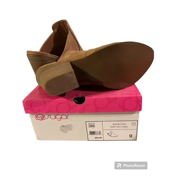 Sugar Heels Women's Size 9.0M Tan Pointed Heeled Mule - New In Box - Picture 4 of 4